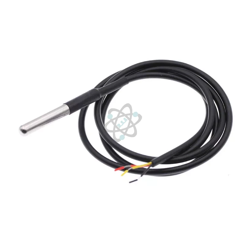 DS18B20 - حساس حراره دجيتال ضد الماء مع السلك