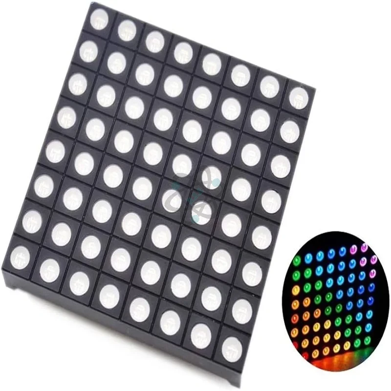 8x8 RGB Matrix - ماتركس ملون بدون دائره