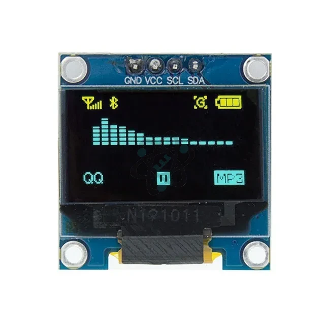 LCD OLED 0.96" - شاشه عرض اصفر