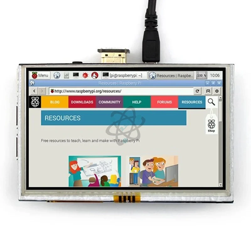 LCD TFT Touch 5" - شاشه لمس للراسبيري