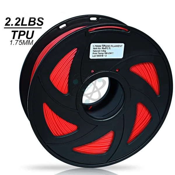 TPU 1.75mm فلمنت احمر وكاله 1 كيلو