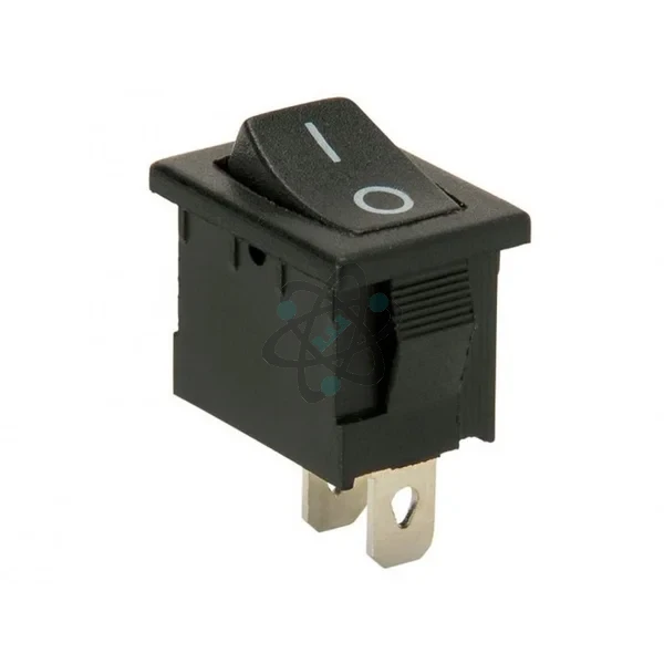 KCD101-8A-250V ON-OFF - مفتاح محولات اسود 2خط
