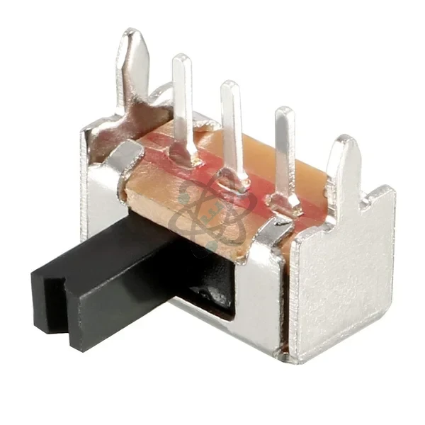 Switch ON-OFF مفتاح صغير سحب 3 ارجل افقي مع رجلين تثبيت