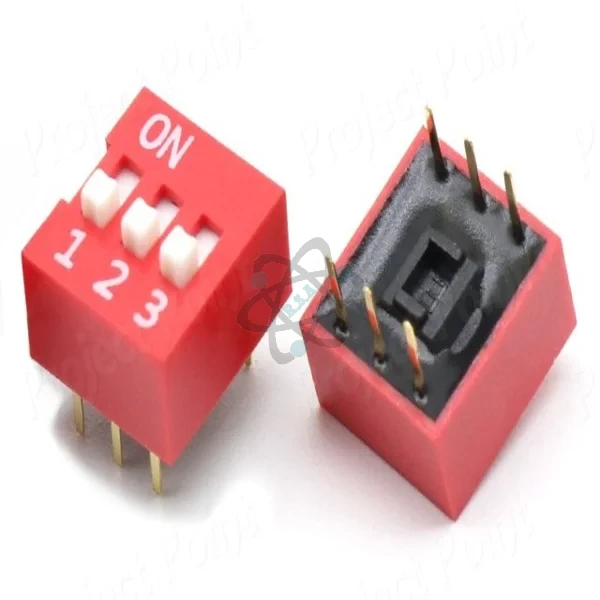 Switch DIP  3-Switchs مفتاح (PCB) ابو 3 مفاتيح