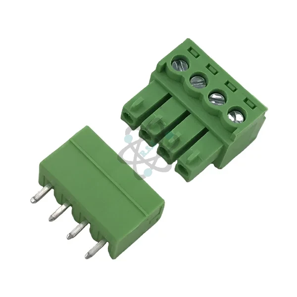 PCB Connector 3.5mm 4Pin-H - كنكتر اخضر الأصلي ذكر+انثى