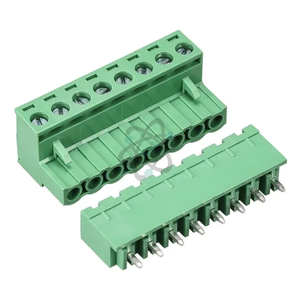 PCB Connector 5.08mm 8Pin-H - كنكتر اخضر الأصلي ذكر+انثى