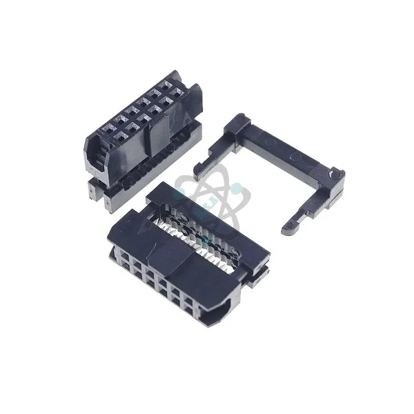 IDC Socket 12Pin كنكتر سريل بيانات اسود انثئ