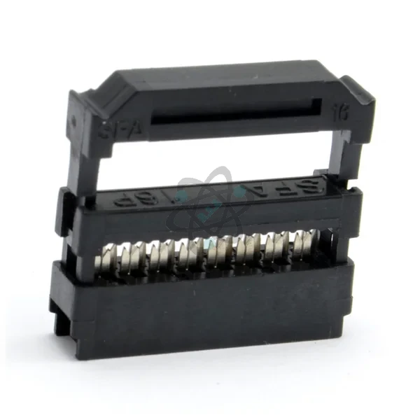 IDC Socket 16Pin كنكتر سريل بيانات اسود انثئ