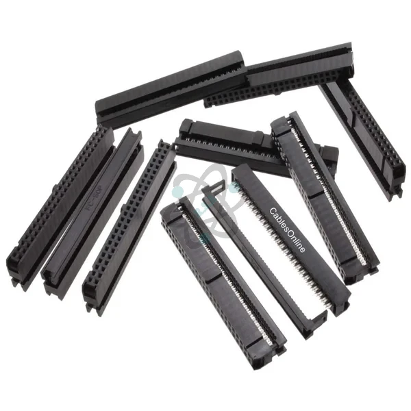 IDC Socket 50Pin كنكتر سريل بيانات اسود انثئ